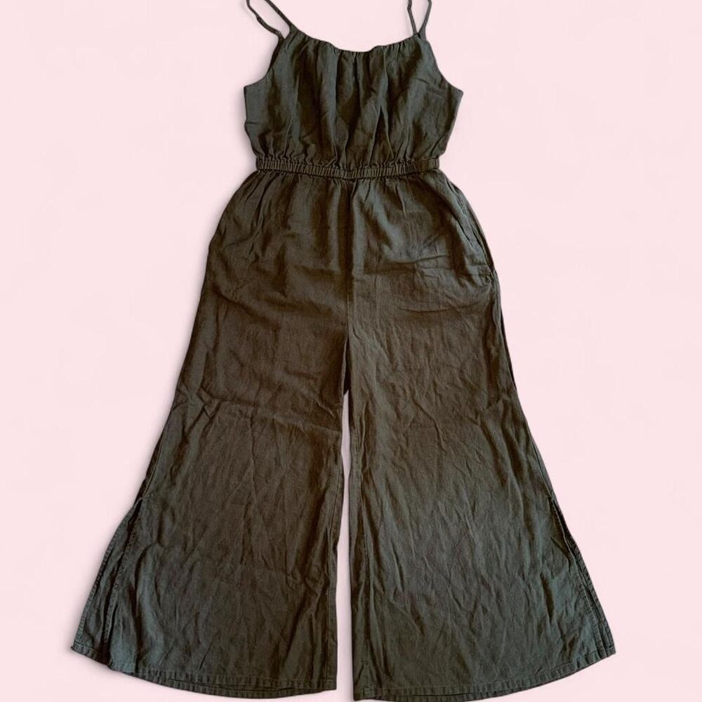 Haute-hippie Women's Green Linen Jumpsuit